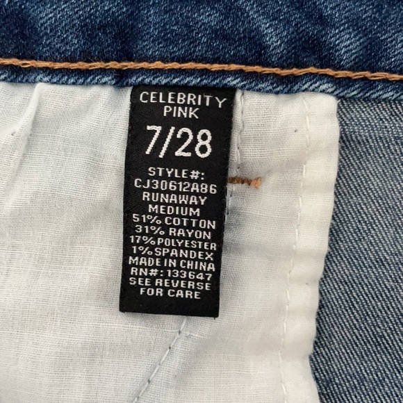 Celebrity Pink Jean Shorts 728 